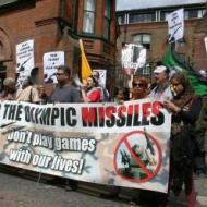 Protesters in London